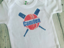 Baseball Monogrammed Onesie