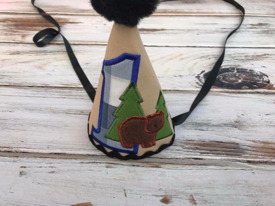 Birthday hat, camping birthday hat, party hat