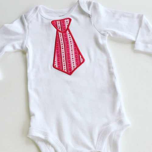 Valentines tie shirt or bodysuit