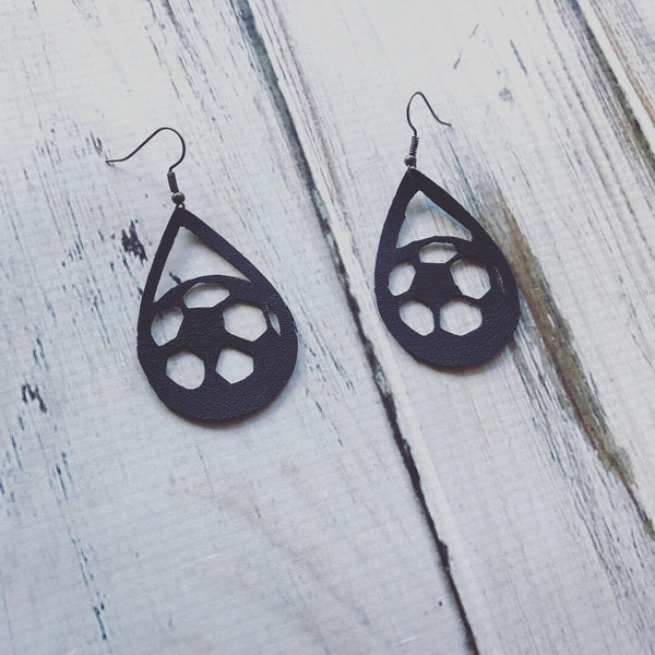 Soccer ball Earrings