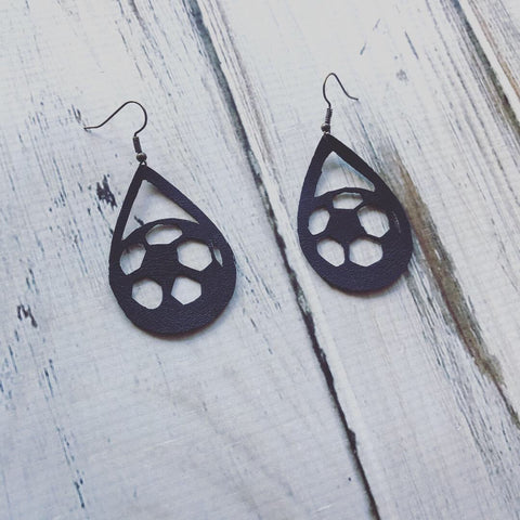 Soccer ball Earrings