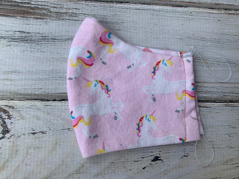 Unicorn Face Mask 3-6 year old size