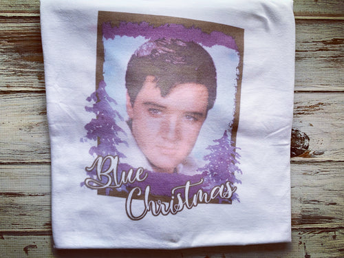 Elvis Blue Christmas Shirt