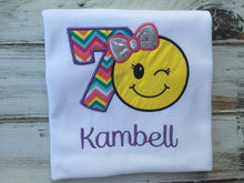 Girls emoji birthday shirt