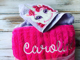Unicorn hooded towel