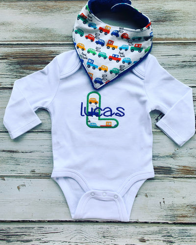 Baby shower gift set, Monogrammed