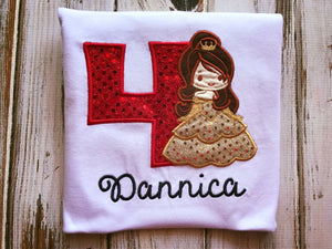 Princess Belle birthday shirt