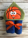 Basketball hooded towel