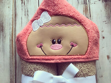 Gingerbread girl hooded towel