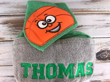 Basketball hooded towel