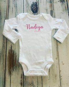 Name Onesie , Monogrammed Onesie