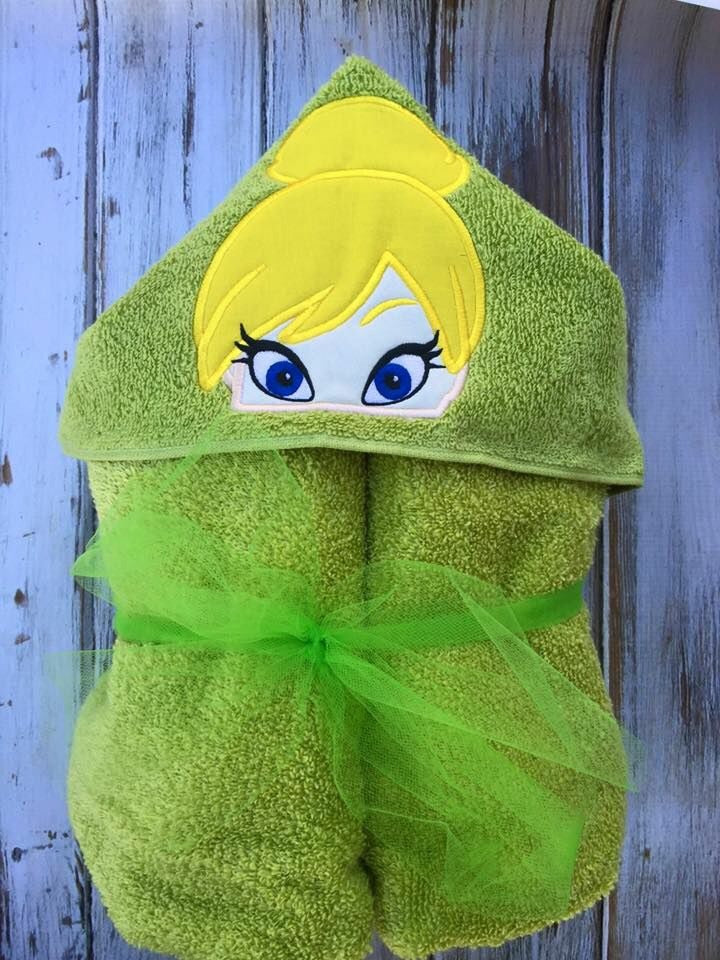 Tinker Bell Hooded Towel