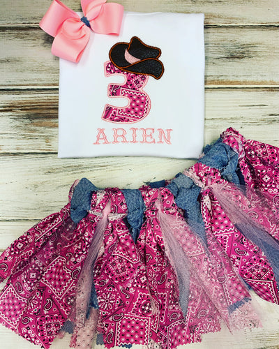 Cowgirl birthday outfit