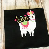Llama Birthday Shirt