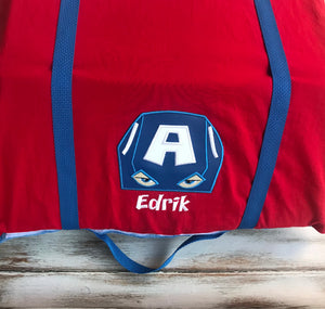Captain America Kinder Napmat Cover With Blanket