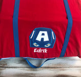 Captain America Kinder Napmat Cover With Blanket