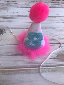 Unicorn birthday hat, party hat