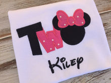 Two Mouse birthday shirt or bodysuit