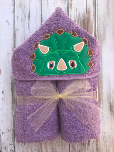 Dinosaur Stegosaurus Hooded Towel