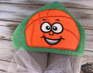 Basketball hooded towel