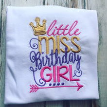 Little Miss Birthday Girl Shirt