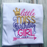 Little Miss Birthday Girl Shirt