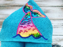 Mermaid Tail Hooded Towel