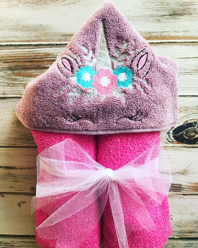 Unicorn Hooded Towel