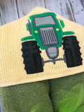 Tractor Hooded Towel