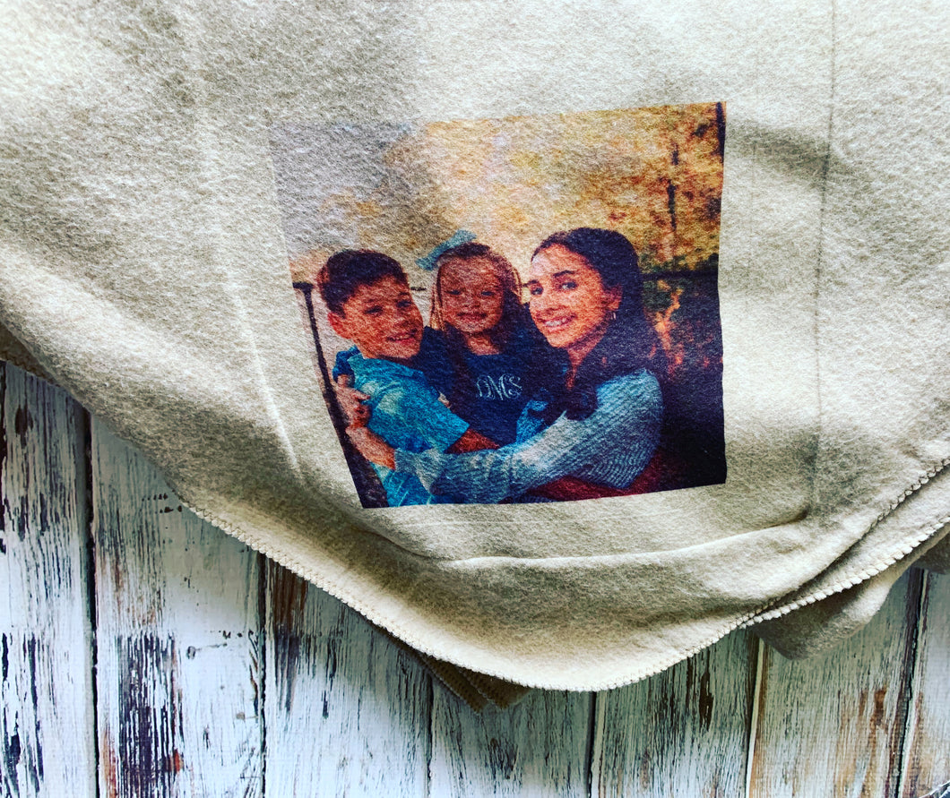 Plush Custom Picture Throw Blanket