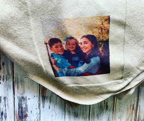 Plush Custom Picture Throw Blanket