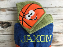 Basketball hooded towel
