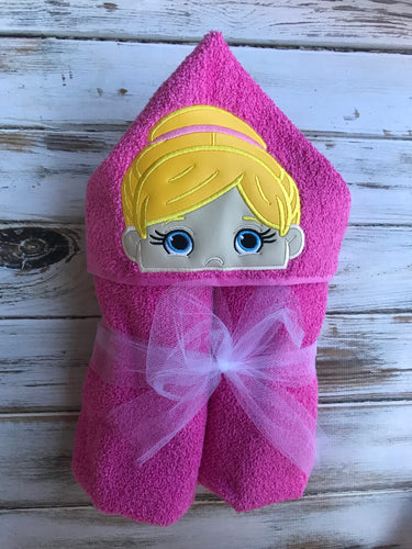 Ballerina hooded towel