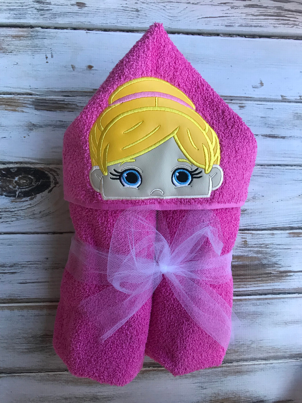 Ballerina hooded towel