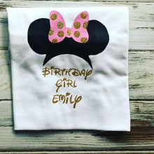 Minnie Mouse birthday family shirts