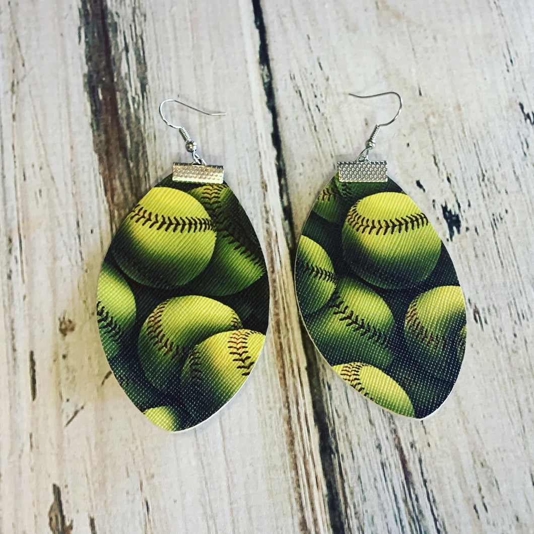 Softball Earrings