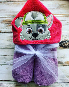 Paw Patrol Rocky Hooded Towel
