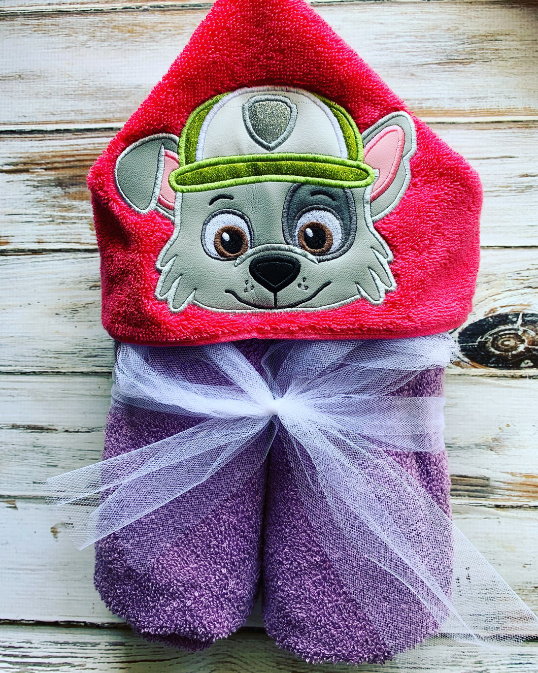 Paw Patrol Rocky Hooded Towel