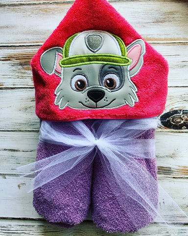 Paw Patrol Rocky Hooded Towel
