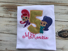 Shimmer and Shine birthday shirt
