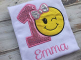 1st birthday emoji shirt or onesie