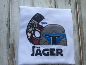 Jango Fett birthday shirt, Bounty Hunter birthday shirt