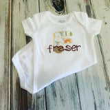 Monogrammed Baby shower gift set
