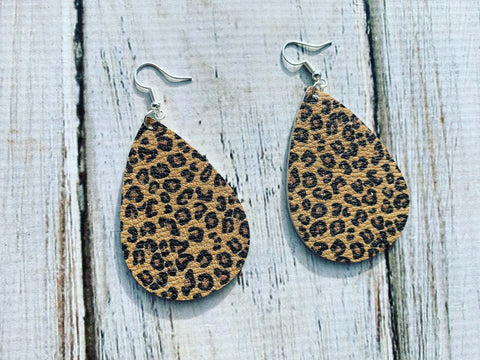 Leopard Print Earrings
