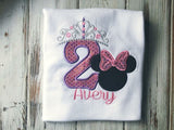 Princess Mouse birthday shirt or bodysuit