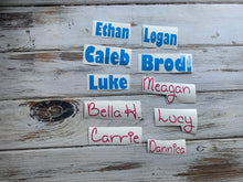 Custom Name Decal for Cups – Choose size & color. Perfect for tumblers, mugs, & water bottles. Waterproof, durable & handmade with care!