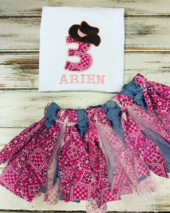 Cowgirl birthday outfit
