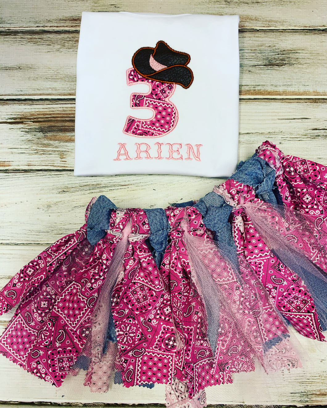 Cowgirl birthday outfit