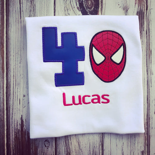 Spider Man birthday shirt