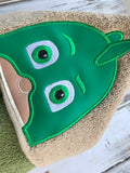 Mask Gekko hooded towel